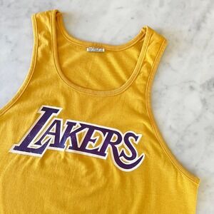 Vintage 80s 90s Los Angeles Lakers Basketball Sleeveless Tank Top